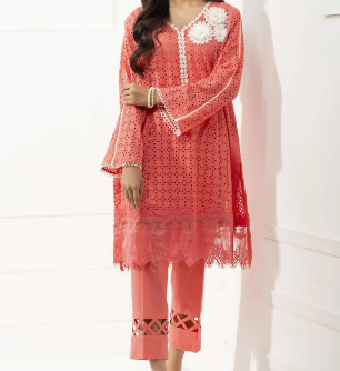 Karima Chikankari Rayon Straight Kurta Set