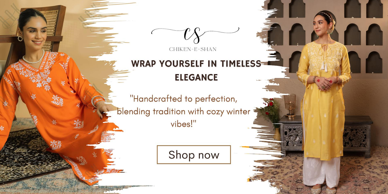 Ethnic elegance redefined with handcrafted chickenkari outfits